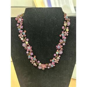 Sorrelli Fresh Flowers Necklace in Purple Hues
